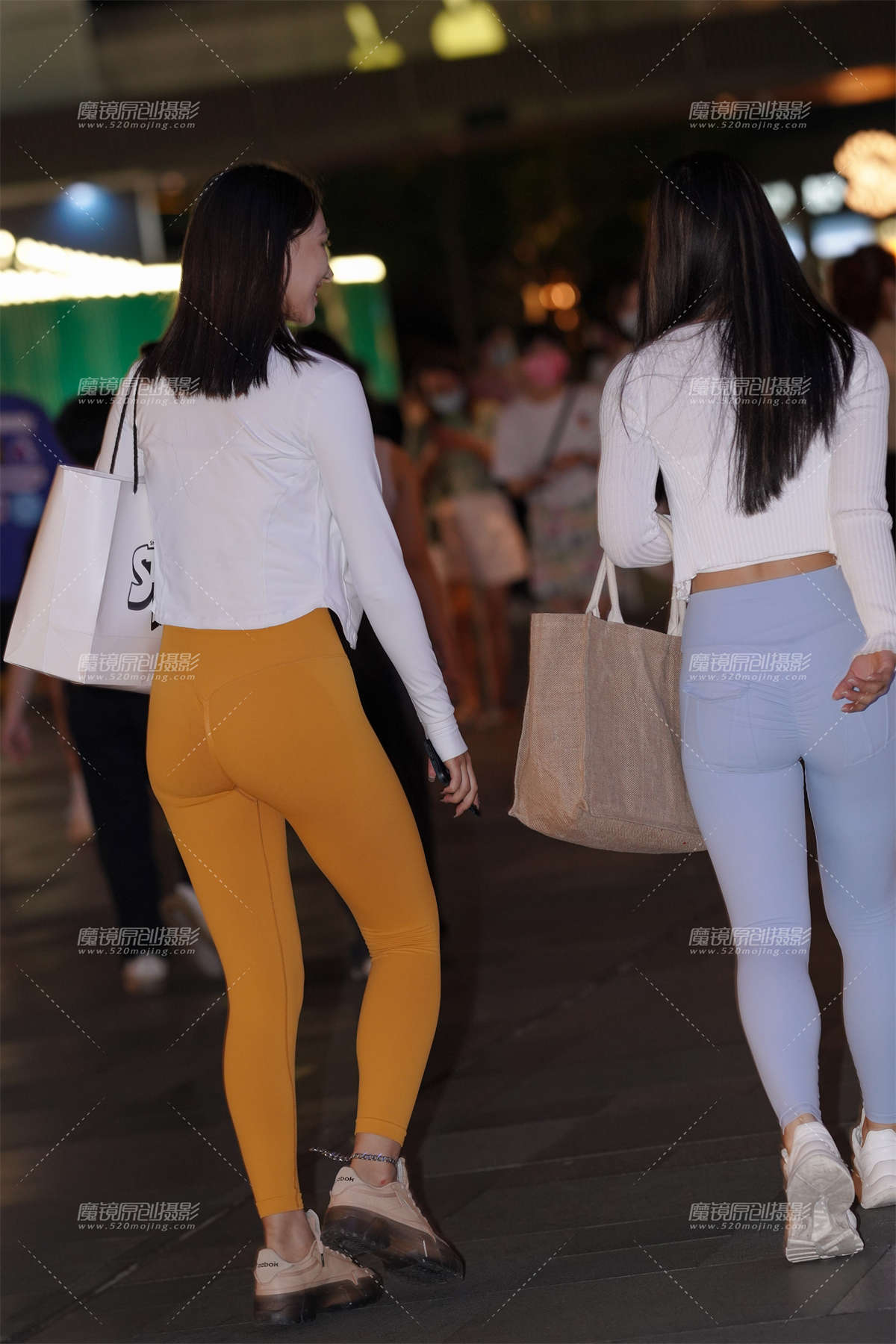 图片[2]-黄色瑜伽裤-日更街拍
