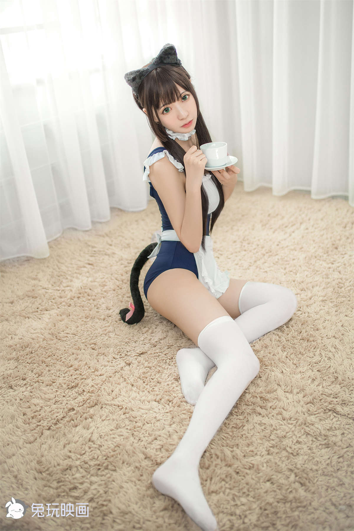 兔玩映画 夏日泳装 VOL.004 萌猫娘-日更街拍