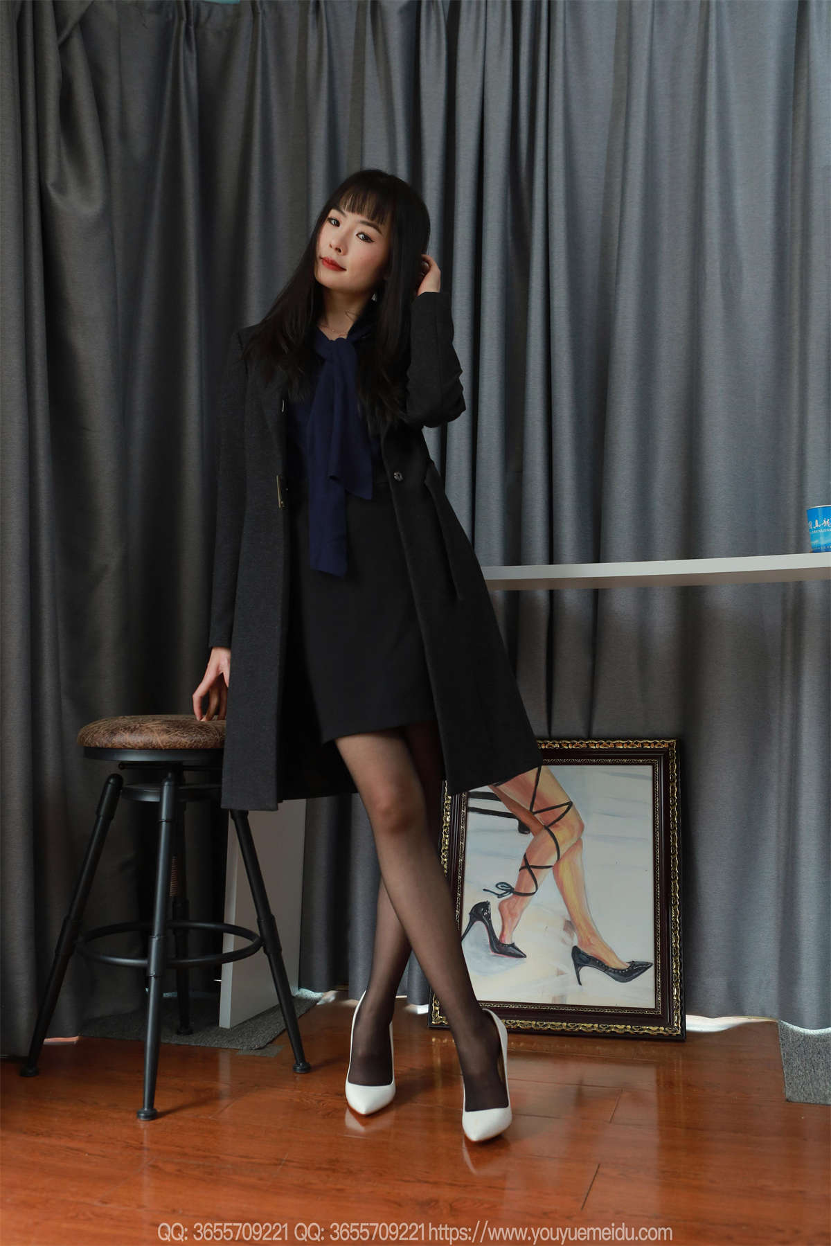 图片[2]-IESS异思趣向 2025.04.01 丝享家 2016：小金 黑丝平刘海-日更街拍