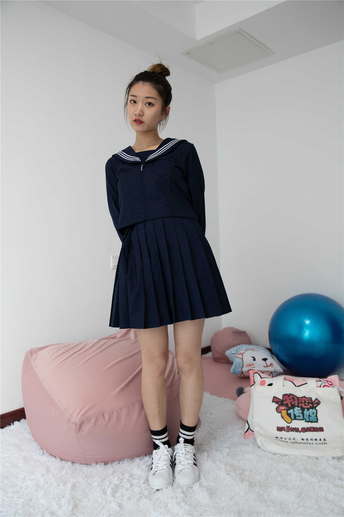 图片[2]-物恋传媒448期：言言-少年的她-日更街拍