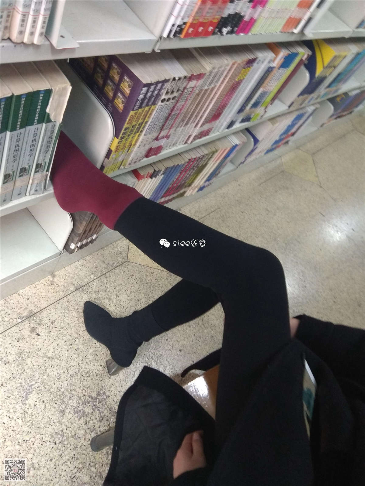 SIEE丝意 NO.259 莎莎 随手拍红袜子插图1