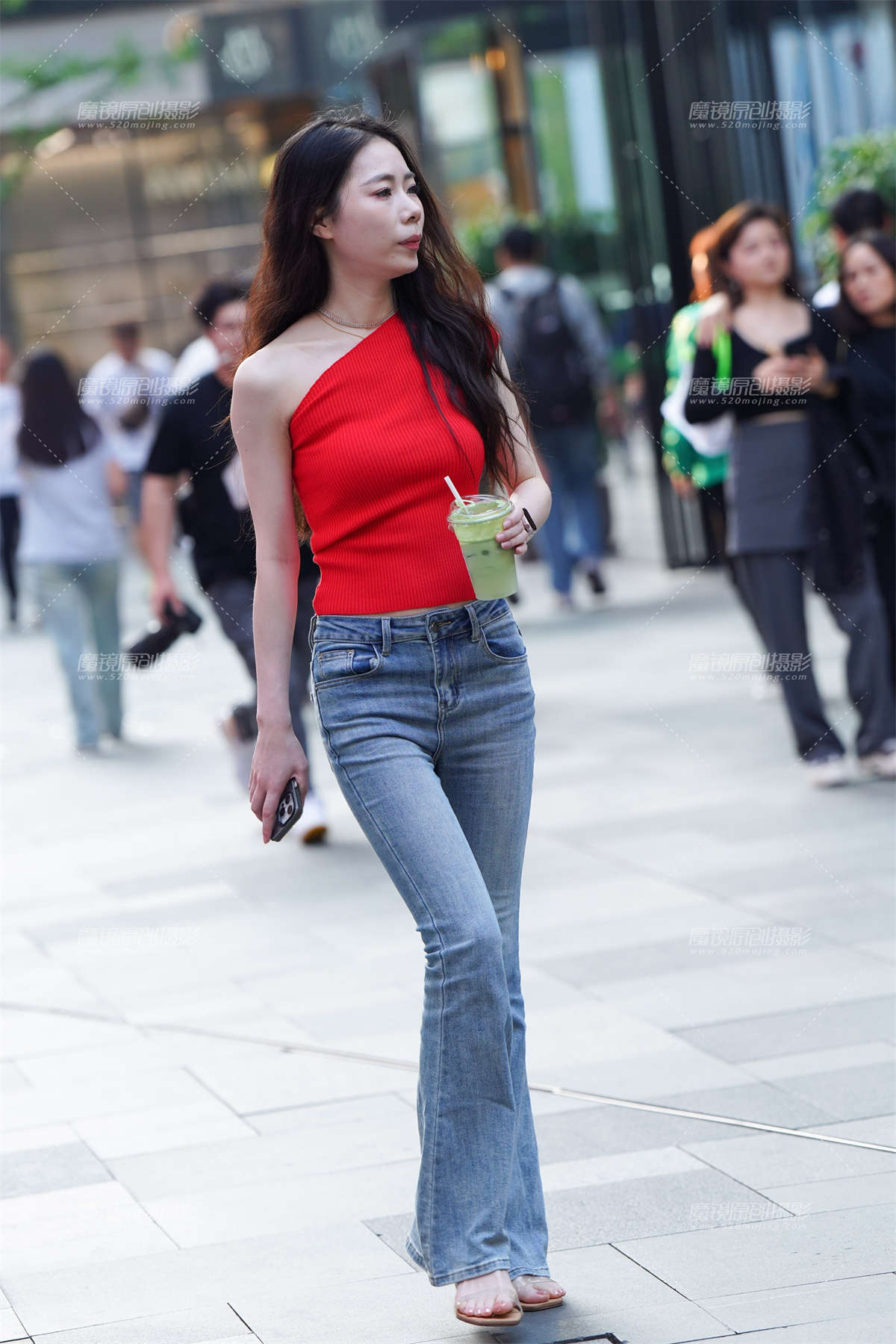 图片[2]-苗条牛仔长腿-日更街拍