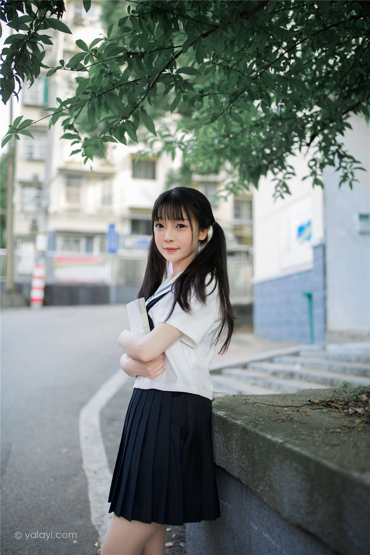 图片[2]-YALAYI雅拉伊 NO.671 妙妙 放学一起走-日更街拍