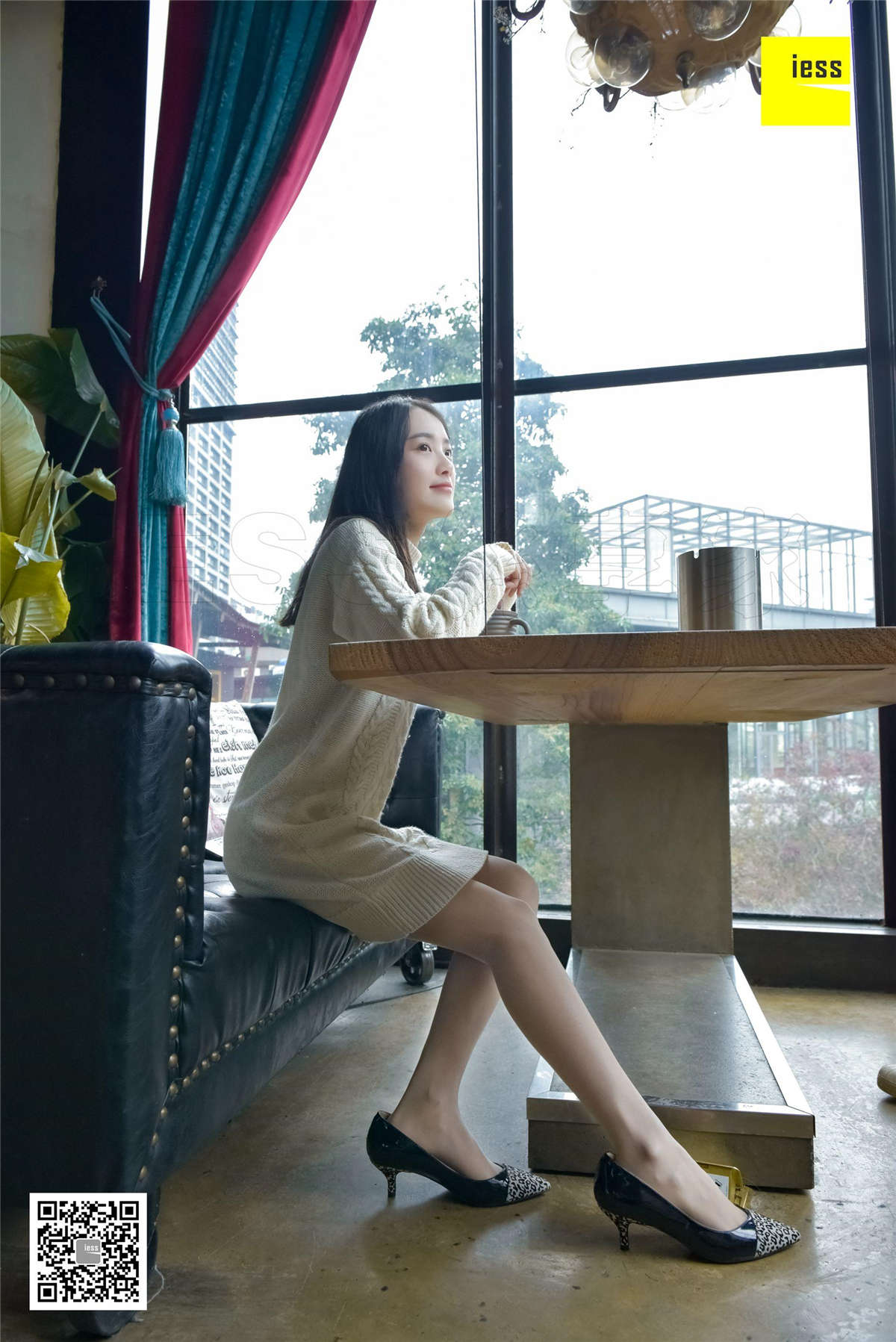 图片[2]-IESS异思趣向 丝享家134期：你的白色毛衣婉萍-日更街拍