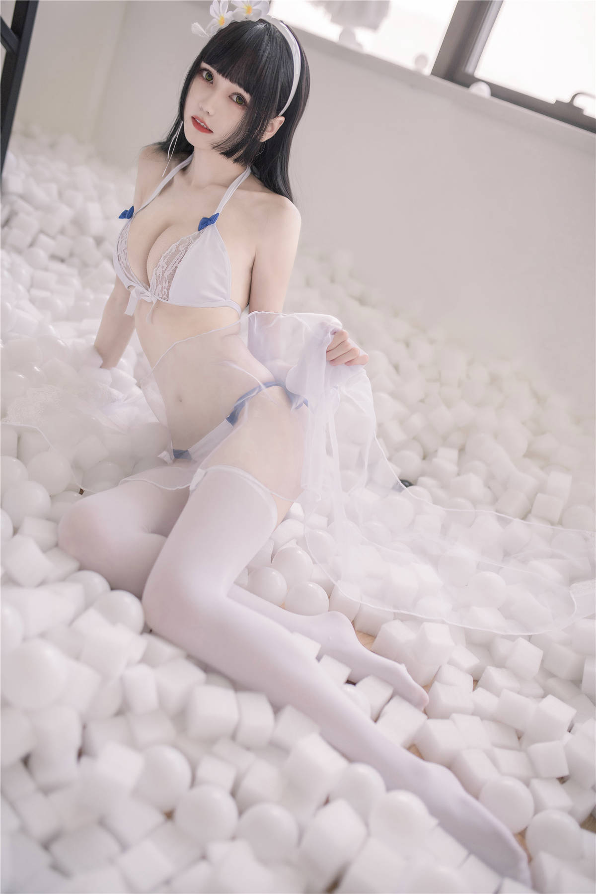 图片[2]-动漫Cos博主-你的负卿No.19 95泳装-日更街拍