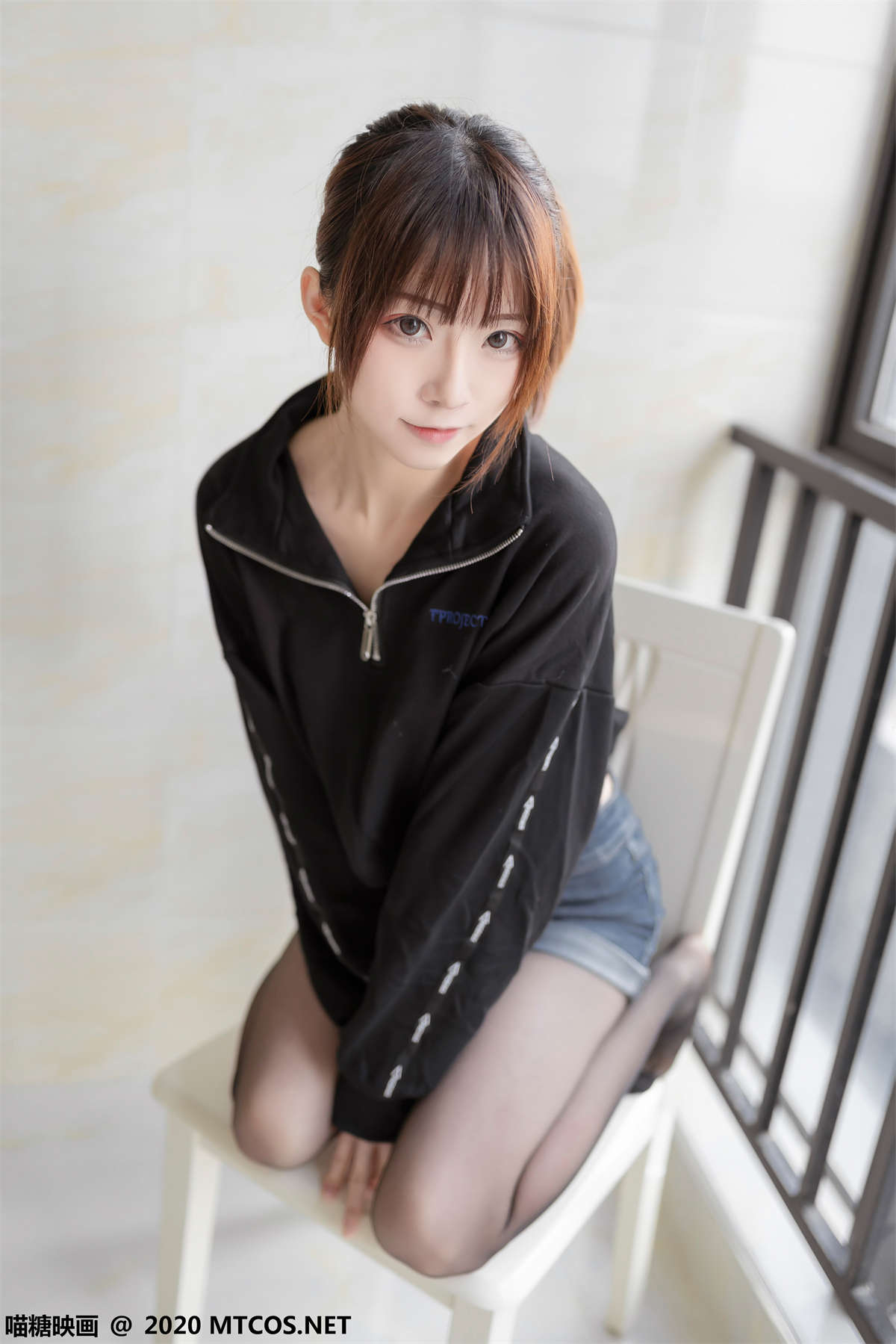 喵糖映画 VOL.166 单马尾女孩-日更街拍