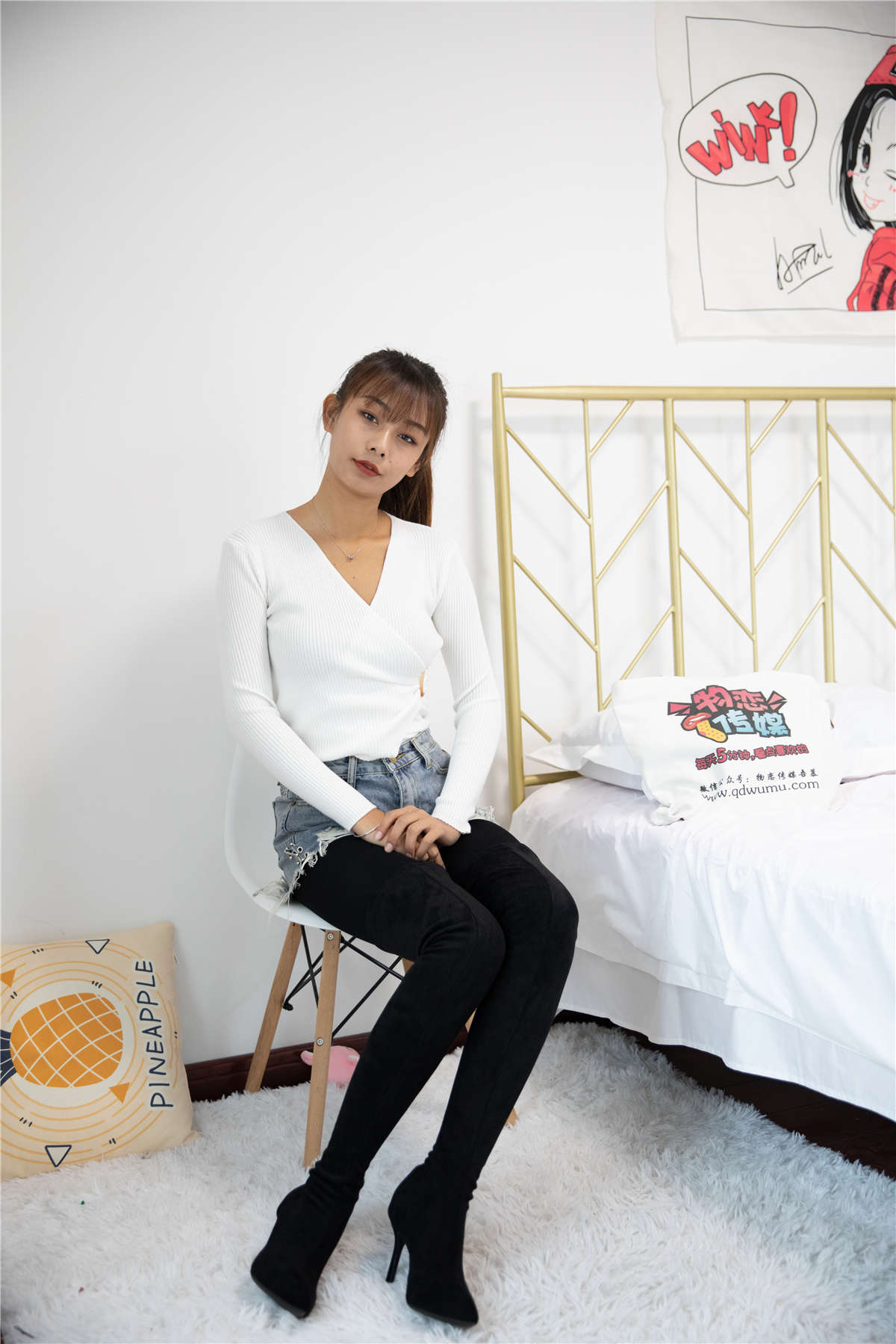 图片[2]-物恋传媒 NO.605 岚岚-雪花与蒲公英-日更街拍