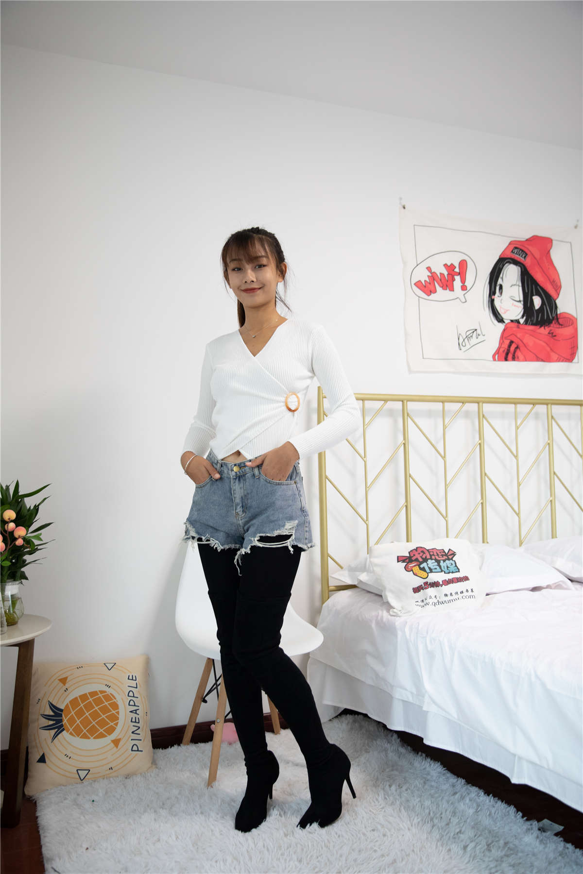 物恋传媒 NO.605 岚岚-雪花与蒲公英-日更街拍