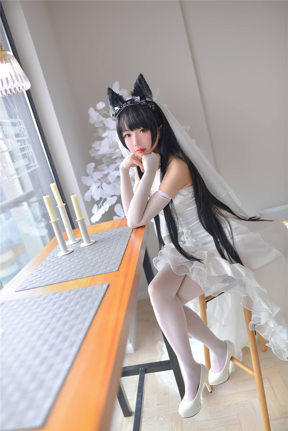 图片[2]-知名Coser-雪琪SAMA No.3 爱宕婚纱-日更街拍