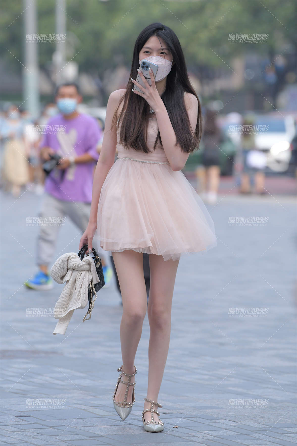 粉系纯欲-日更街拍