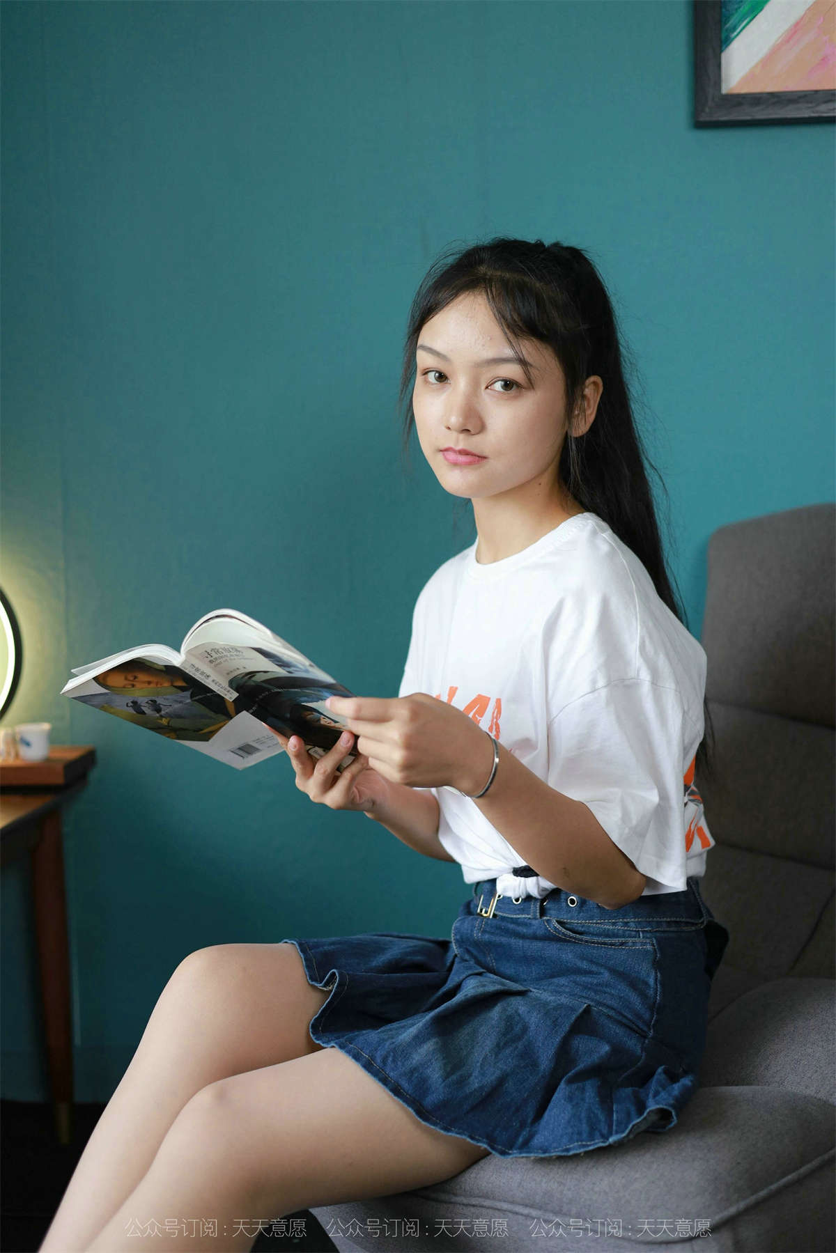 图片[2]-IESS异思趣向 丝享家900期：小琪 开学啦！-日更街拍