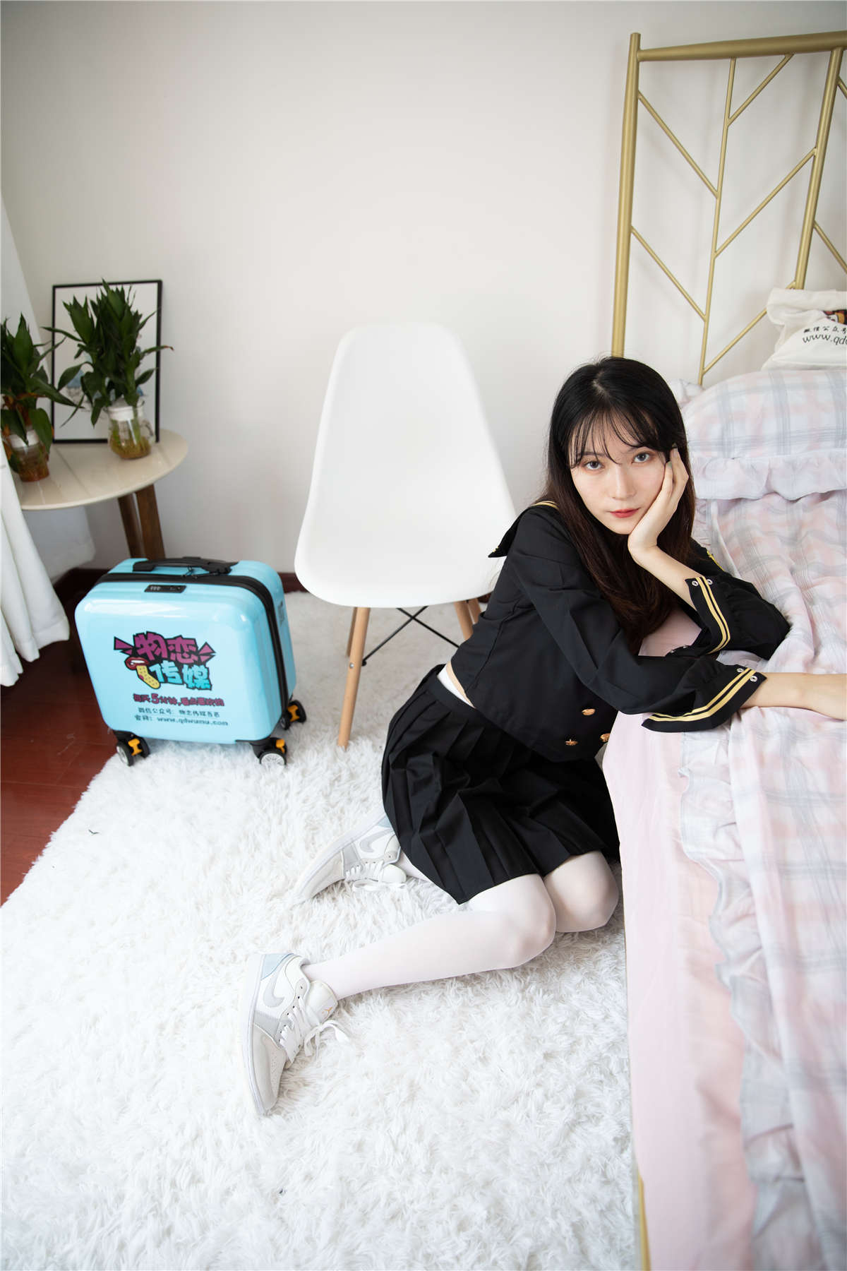 物恋传媒493期：猫耳-金色深蓝-日更街拍