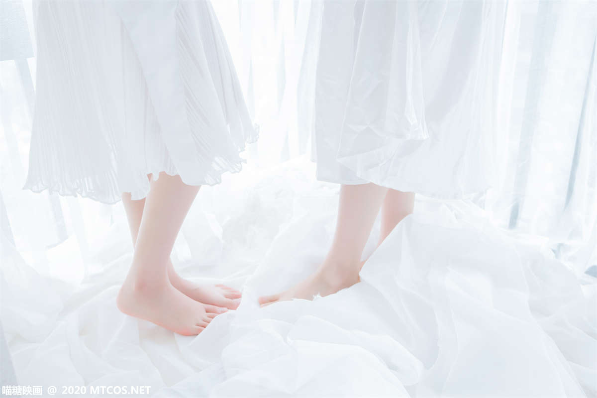 喵糖映画 VOL.173 她.白色长裙-日更街拍