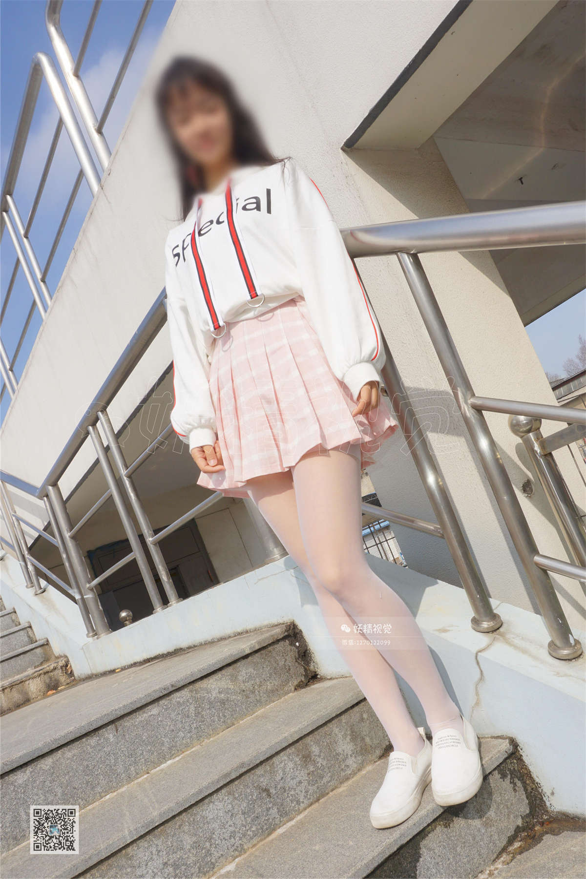 图片[2]-妖精视觉 NO.030 妮妮 少女的百褶裙（第二期）-日更街拍