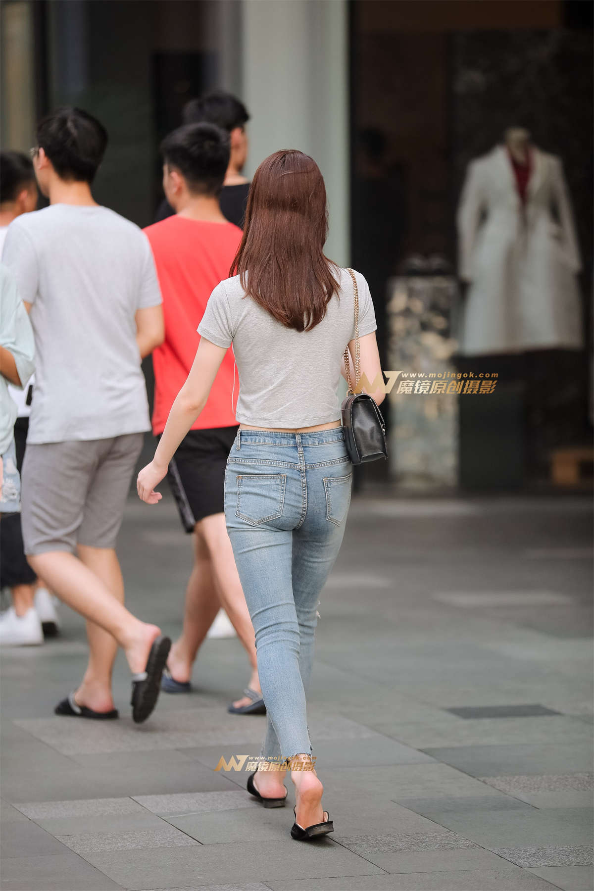 图片[2]-【凯恩赛帖】漂亮牛仔美眉-日更街拍