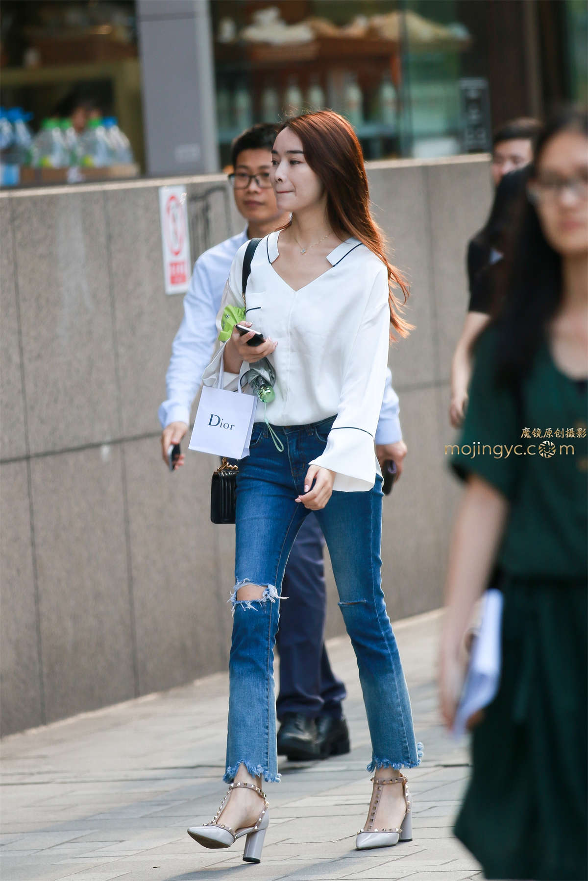 清新骨感长腿美少女-日更街拍