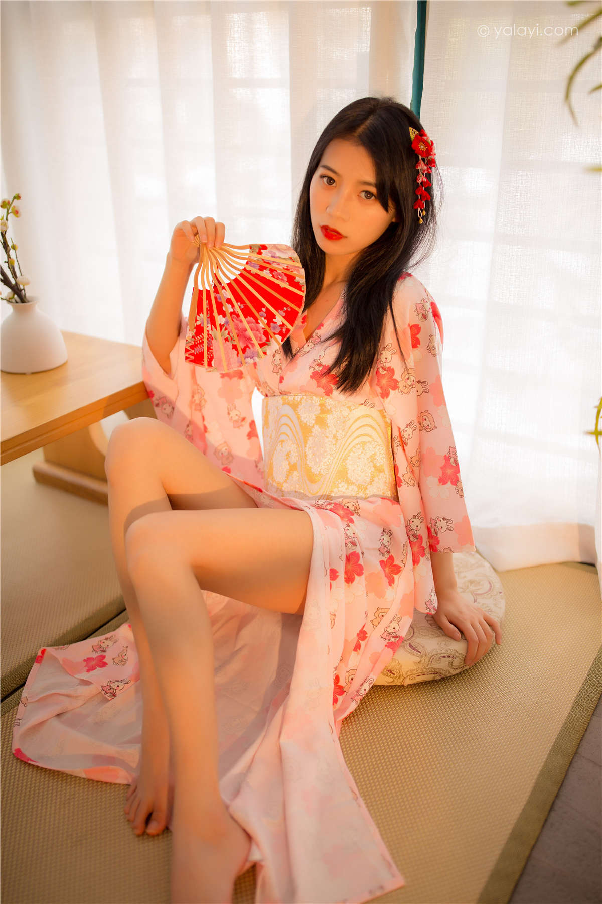 图片[2]-YALAYI雅拉伊 NO.679 丽雅 花香自来-日更街拍