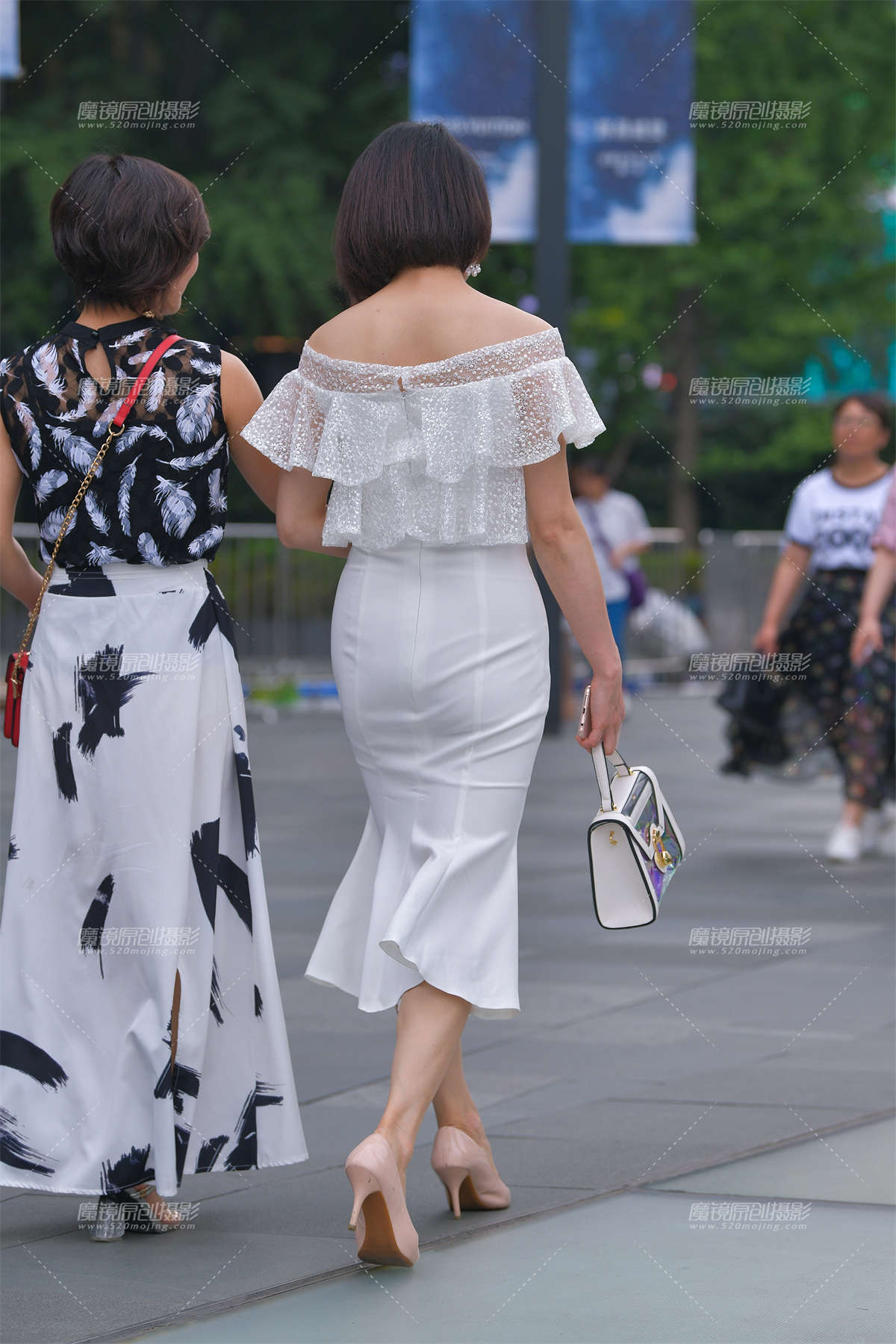 图片[2]-白裙子，高跟，短发__~-日更街拍