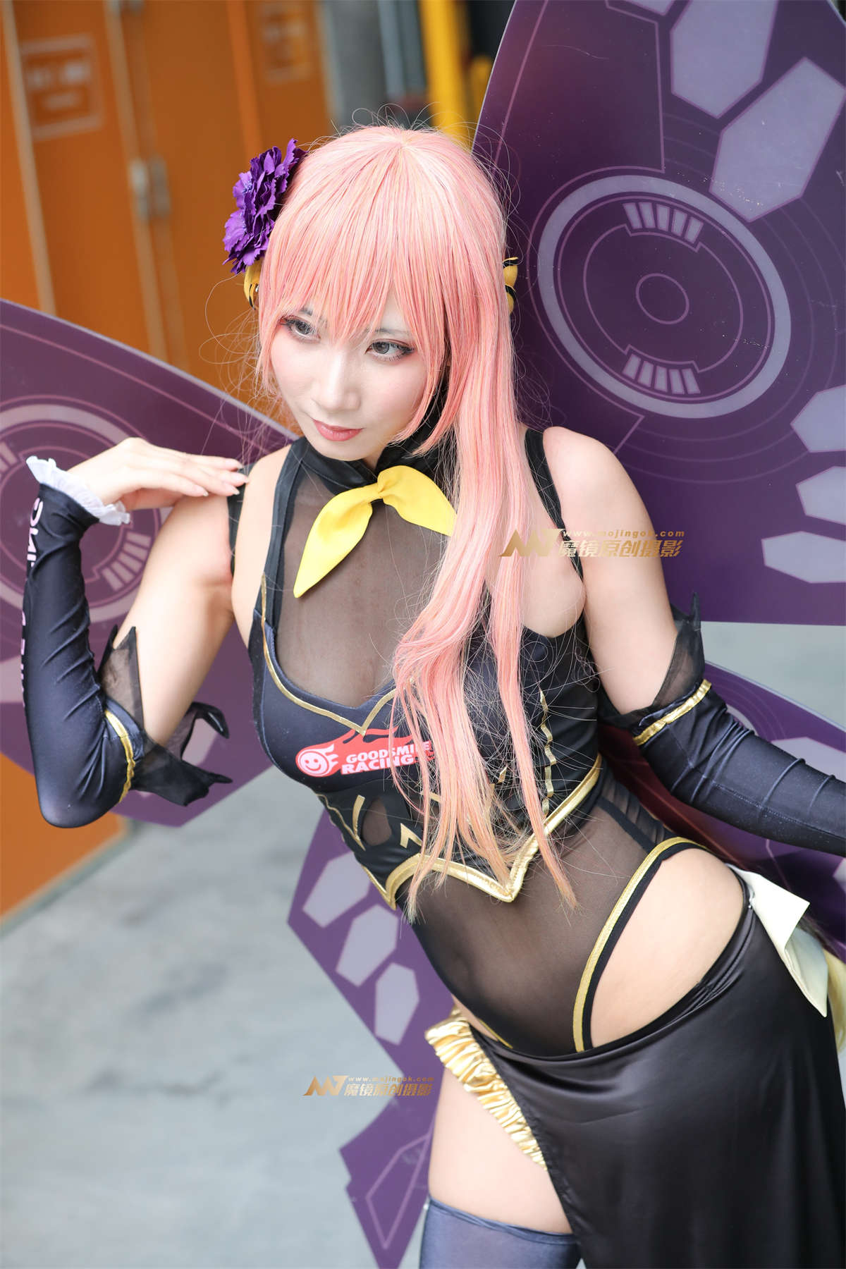 图片[2]-[辉辉赛贴]高叉蝴蝶coser-日更街拍