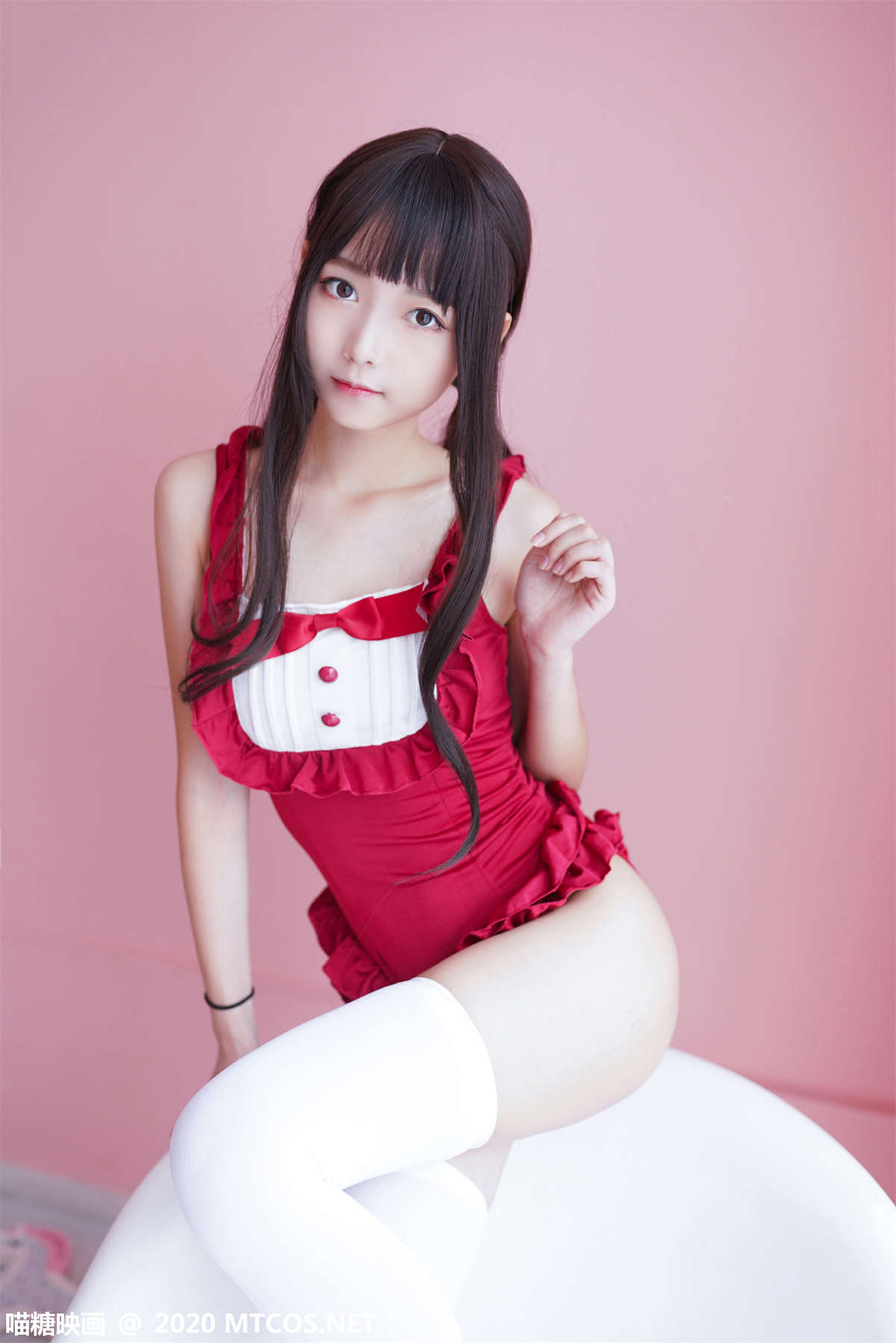 喵糖映画 VOL.179 粉色浴缸泡泡-日更街拍