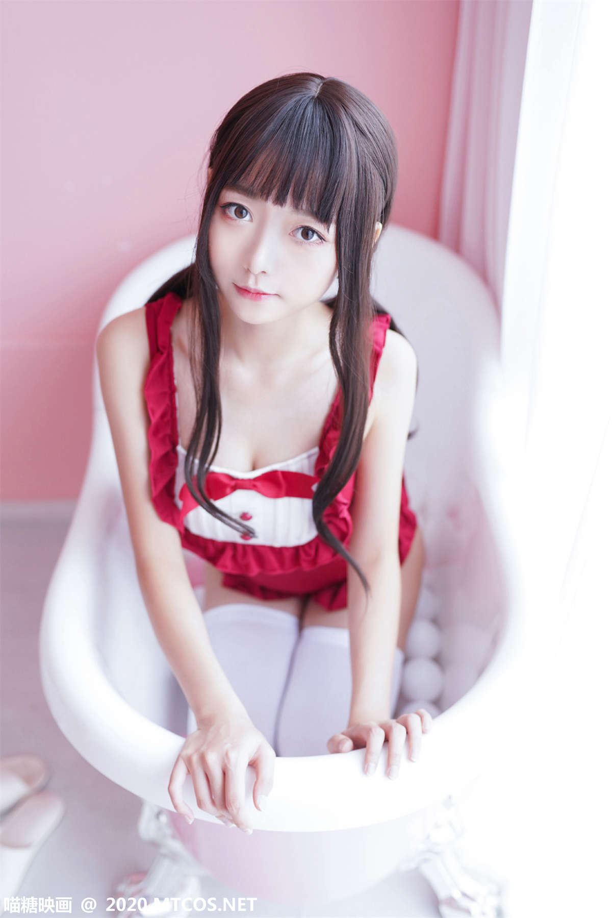 图片[2]-喵糖映画 VOL.179 粉色浴缸泡泡-日更街拍