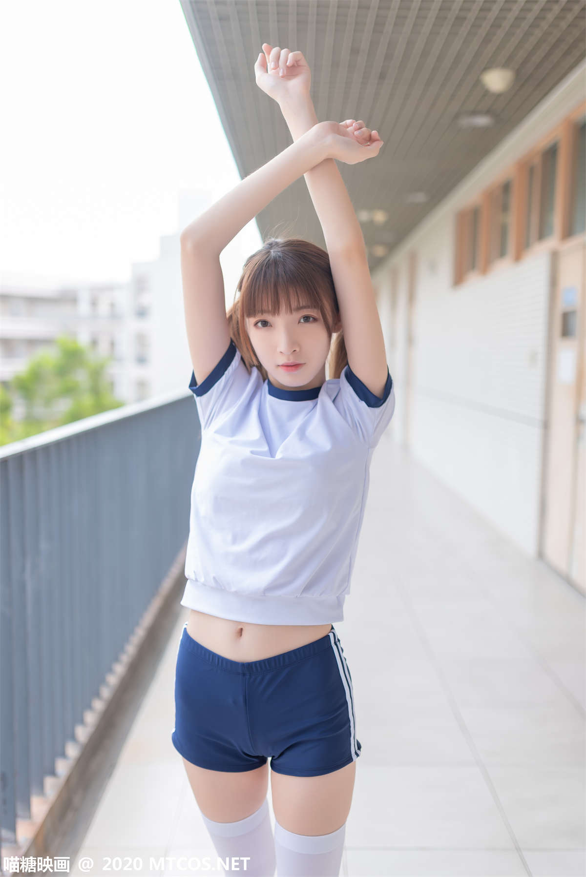 喵糖映画 VOL.182 白袜体操服-日更街拍