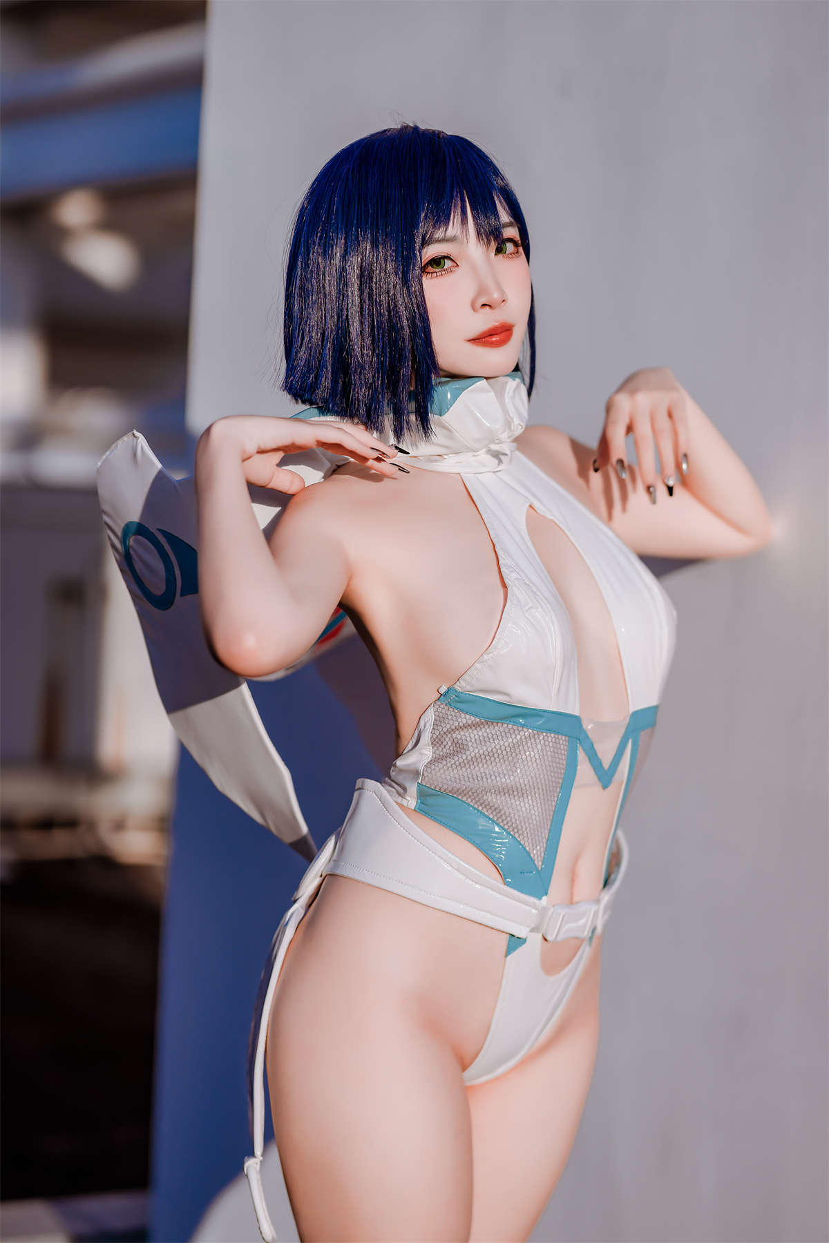 图片[2]-高产型Coser-二佐Nisa 战斗服-日更街拍