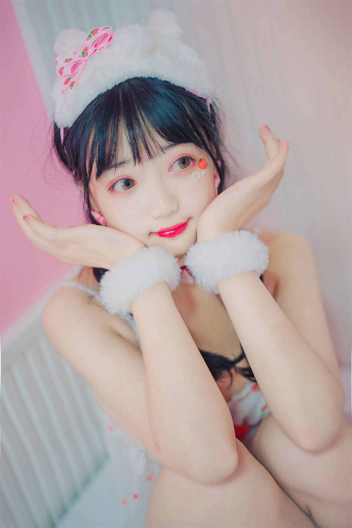 图片[2]-风之领域 NO.183 草梅裙睡衣-日更街拍