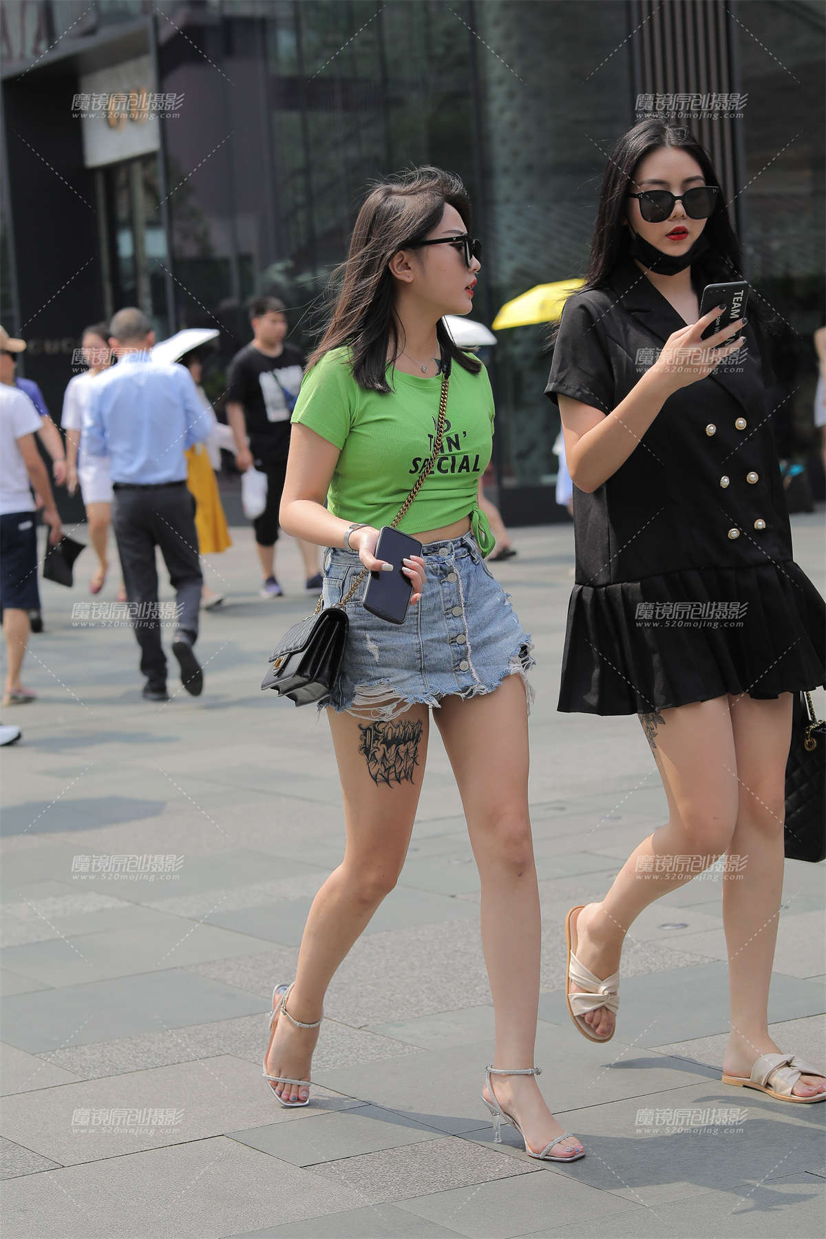 【凯恩赛贴】美腿热裤-日更街拍