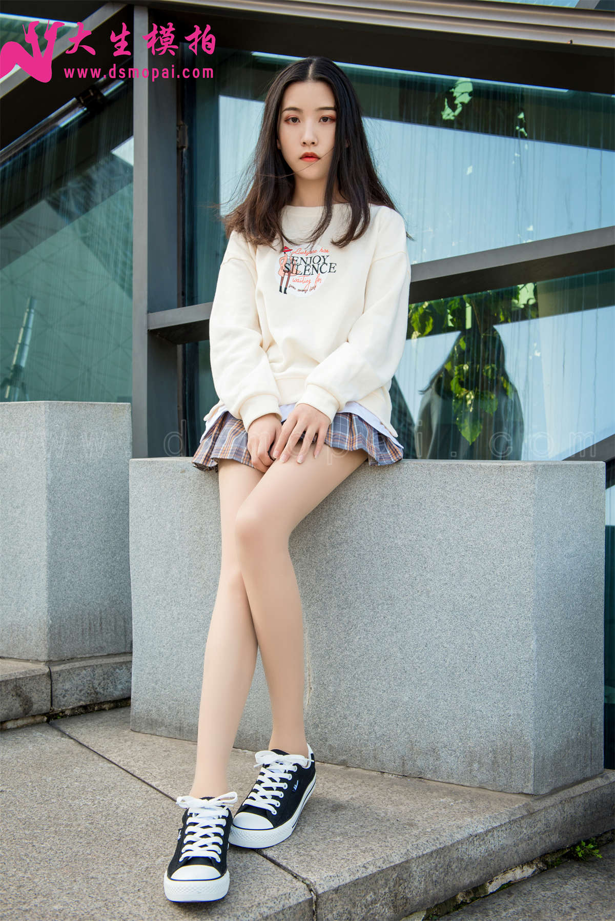图片[2]-大生模拍 NO.212 悦兮 纯白色-日更街拍