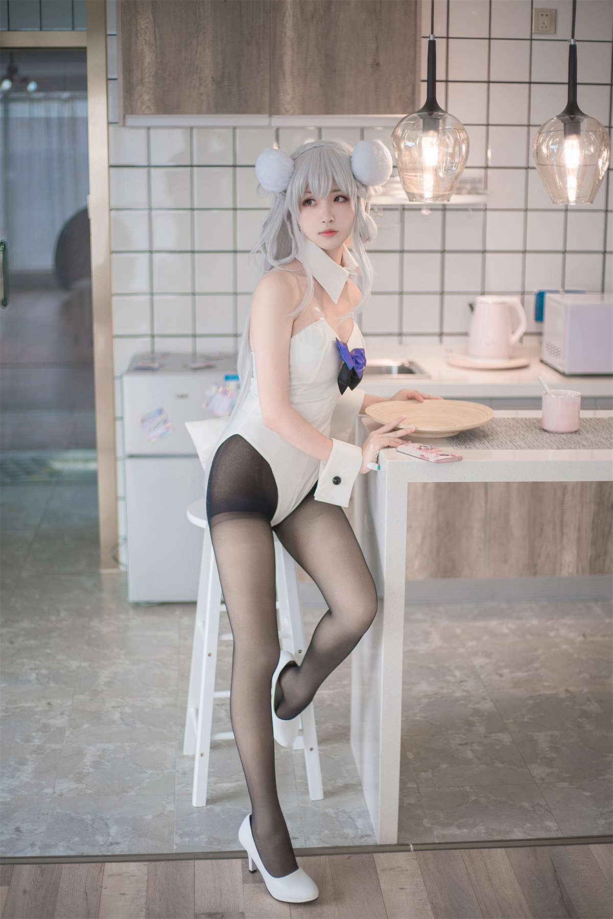 图片[2]-风之领域 NO.184 黑丝兔女郎-日更街拍