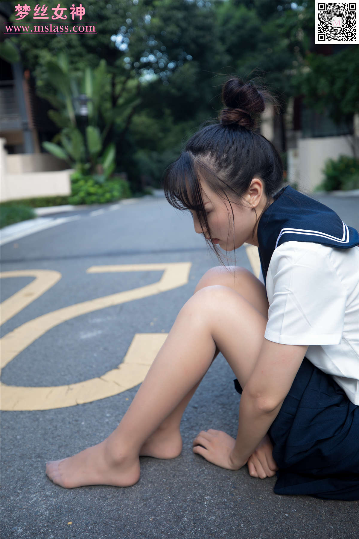 图片[2]-2019.09.03 玥玥 JK小女神-日更街拍