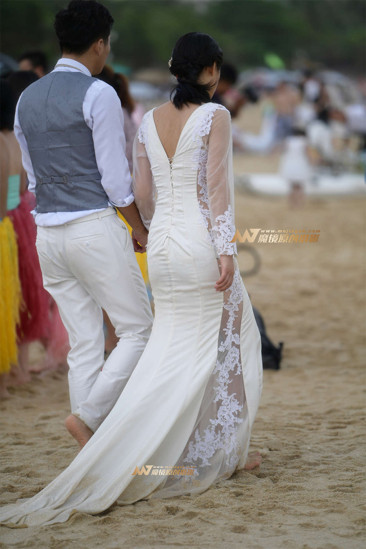 图片[2]-海边美丽的新娘-日更街拍
