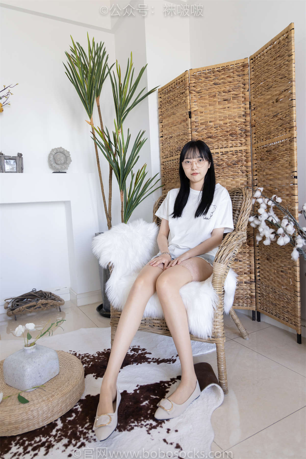 图片[2]-袜啵啵 No.086 稚予-平底鞋、过膝肉丝（脚尖加固款）常规加长版-日更街拍