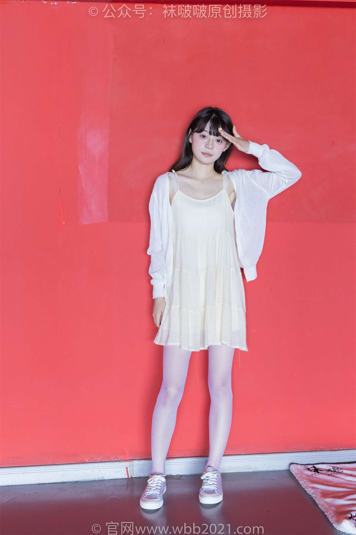 图片[2]-袜啵啵 No.395 糯米-板鞋、白丝（脚尖加固款）花絮版-日更街拍