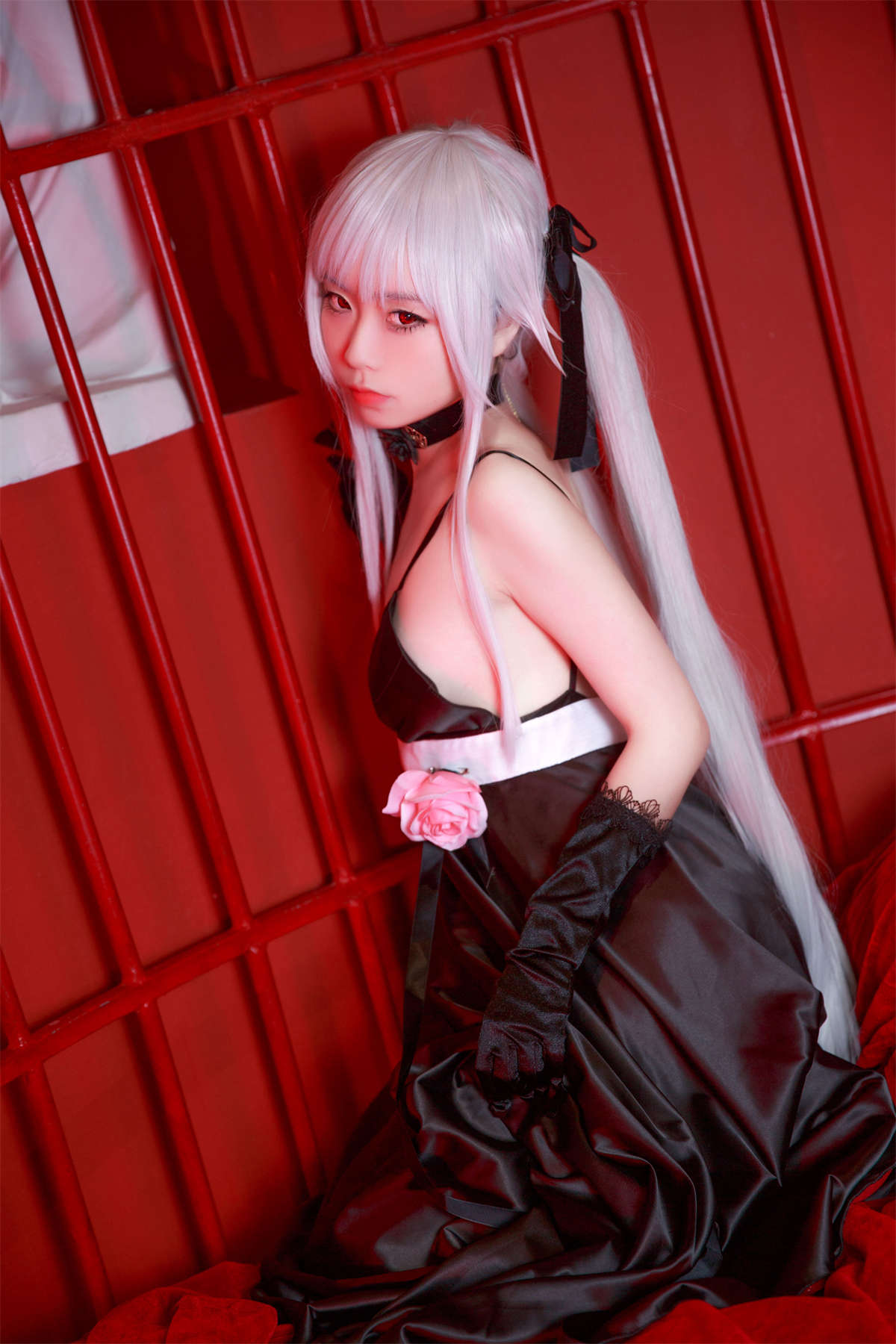G44不会受伤 NO.14 雾枝黑裙礼服-日更街拍