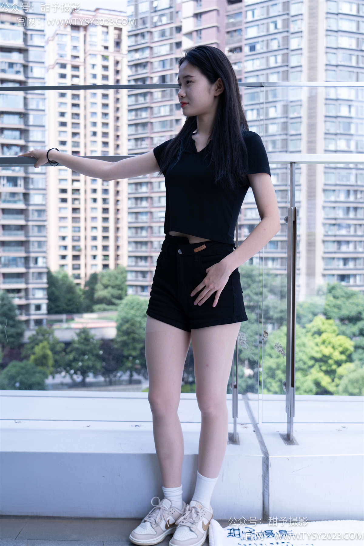 图片[2]-甜予摄影052期：思思-板鞋、白棉袜、肉丝（脚尖加固款）完整版-日更街拍