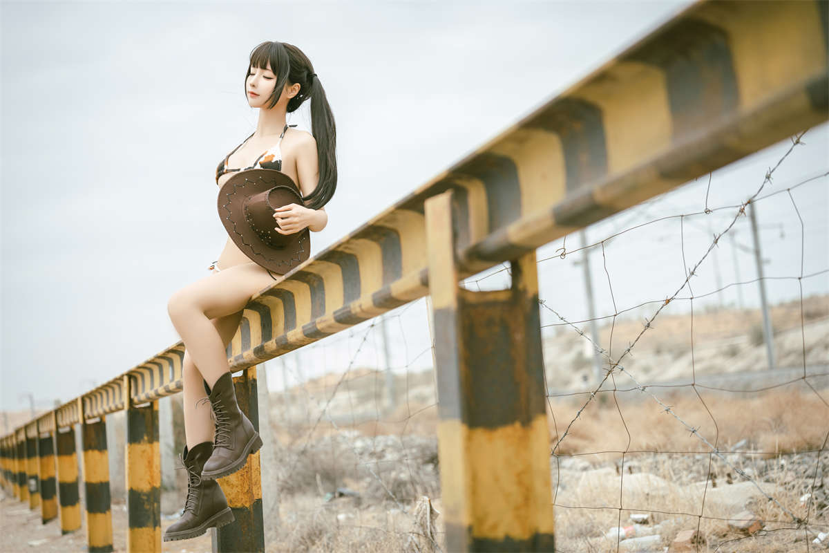 图片[2]-知名动漫博主-蠢沫沫 比基尼牛仔-日更街拍