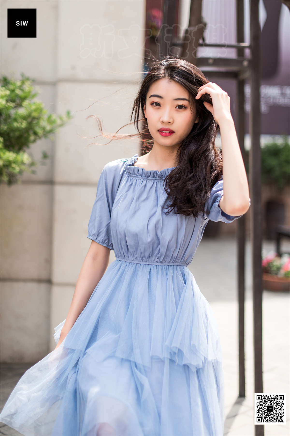 图片[2]-SIW斯文传媒 VOL.039 蓝裙天使 蓉儿-日更街拍