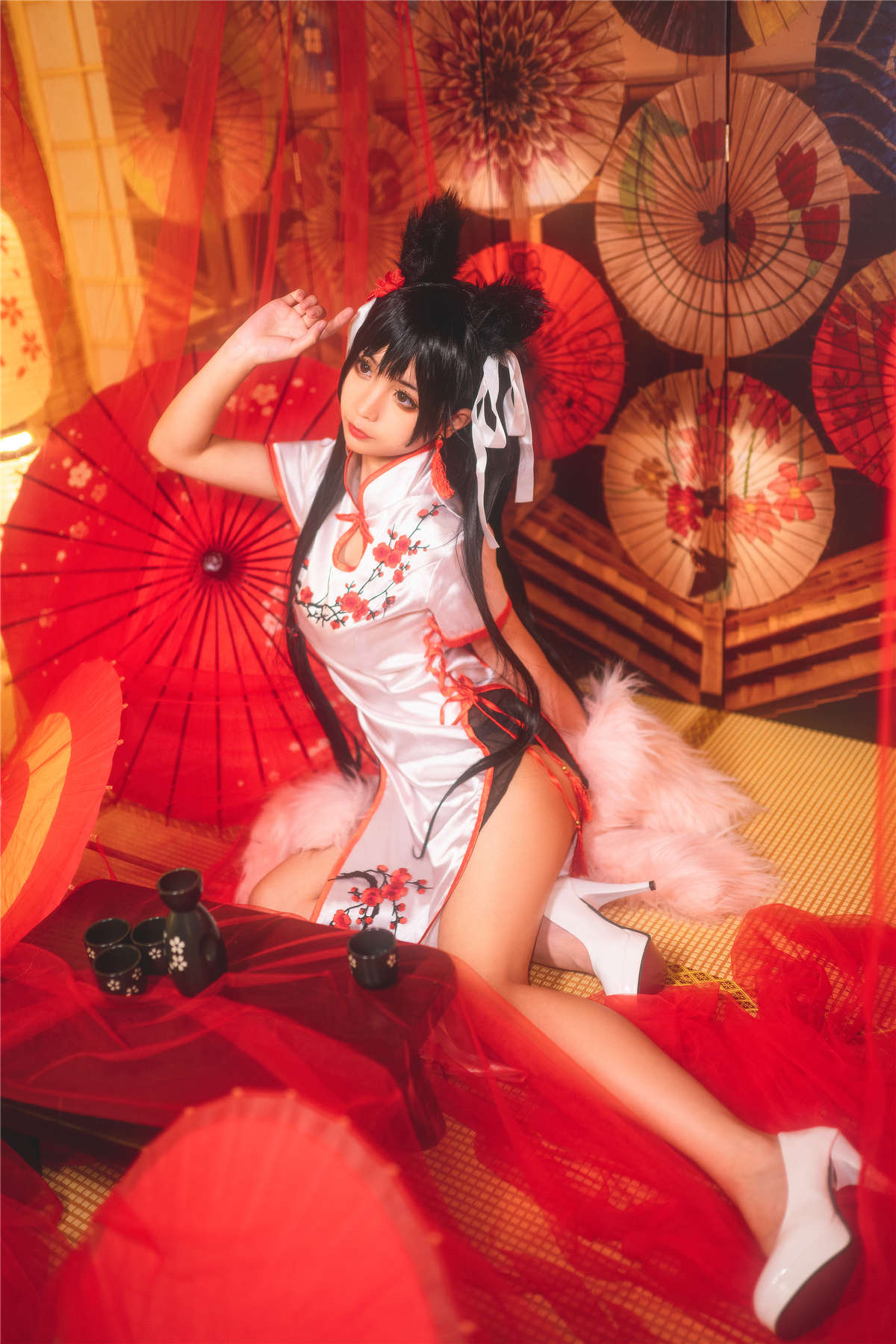 知名动漫博主-蠢沫沫 爱宕旗袍-日更街拍