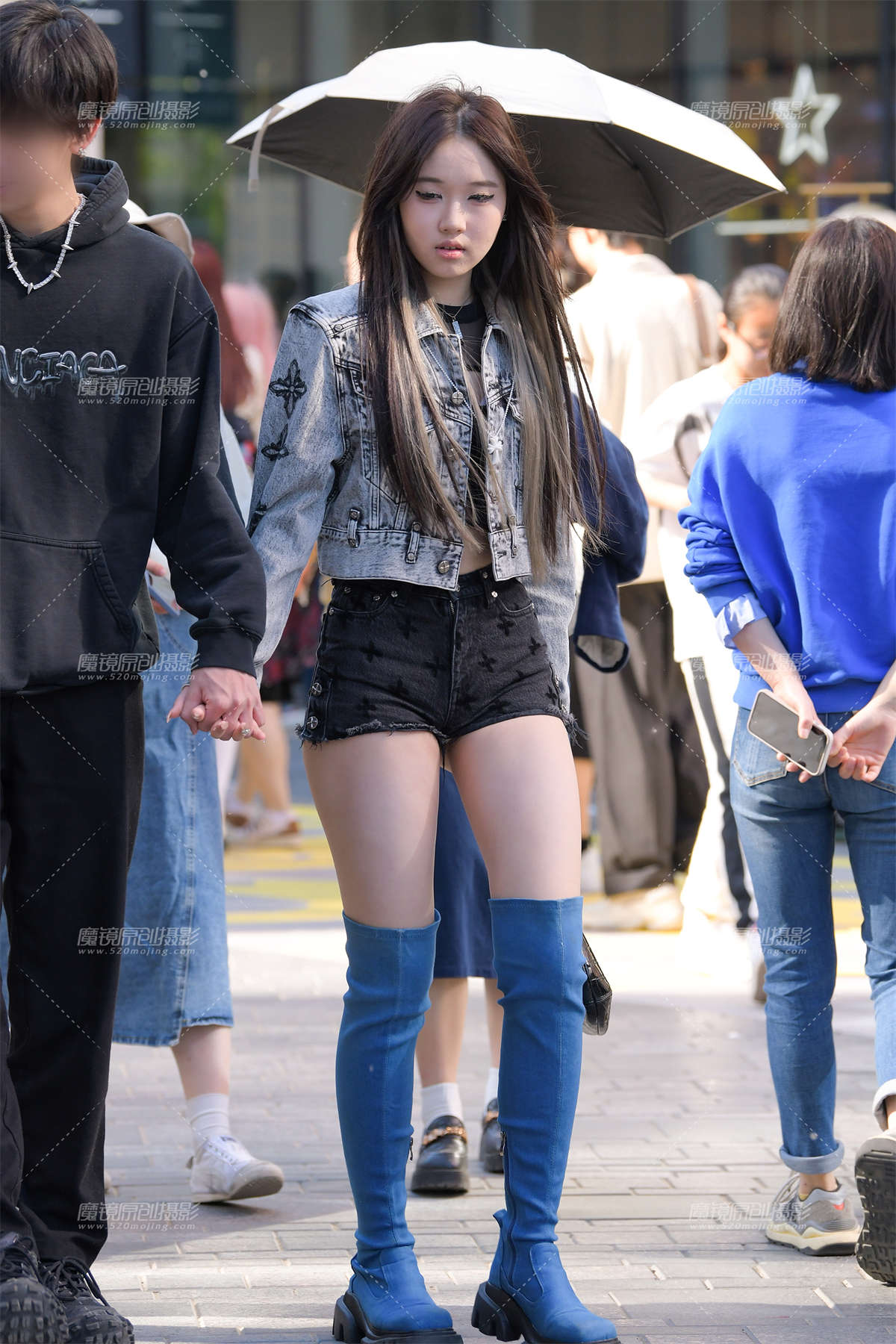 图片[2]-蓝靴小妹-日更街拍