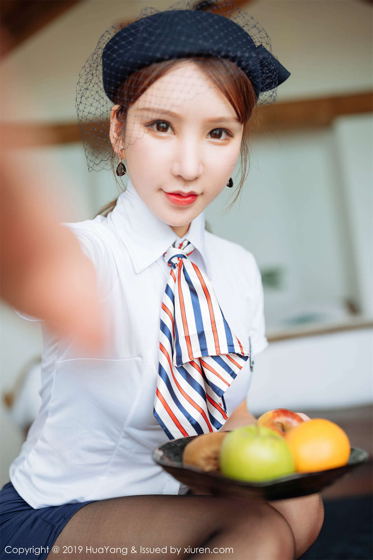 图片[2]-HuaYang花漾show 2019.11.08 VOL.186 黑丝空姐 周于希Sandy-日更街拍