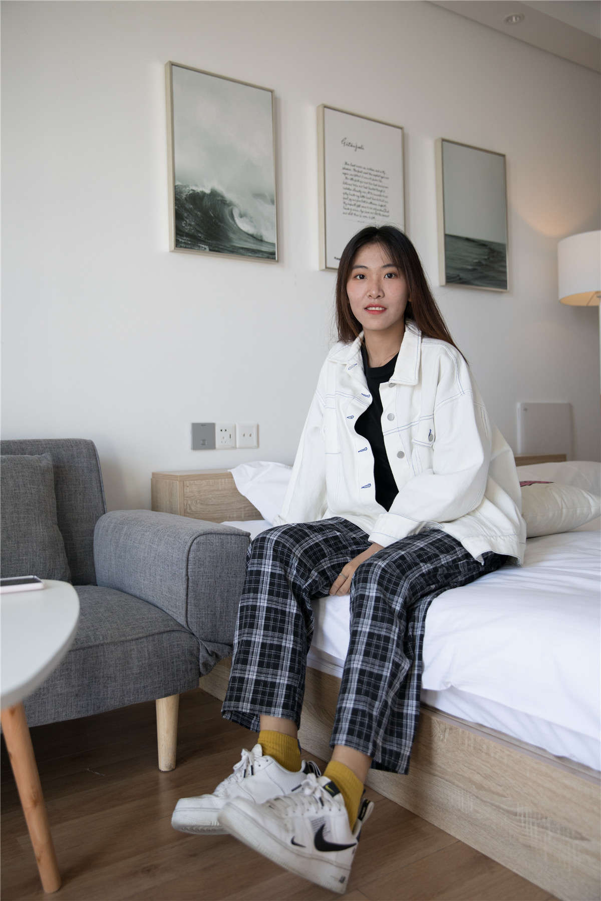 图片[2]-物恋传媒234期：elise-暖阳与格子-日更街拍