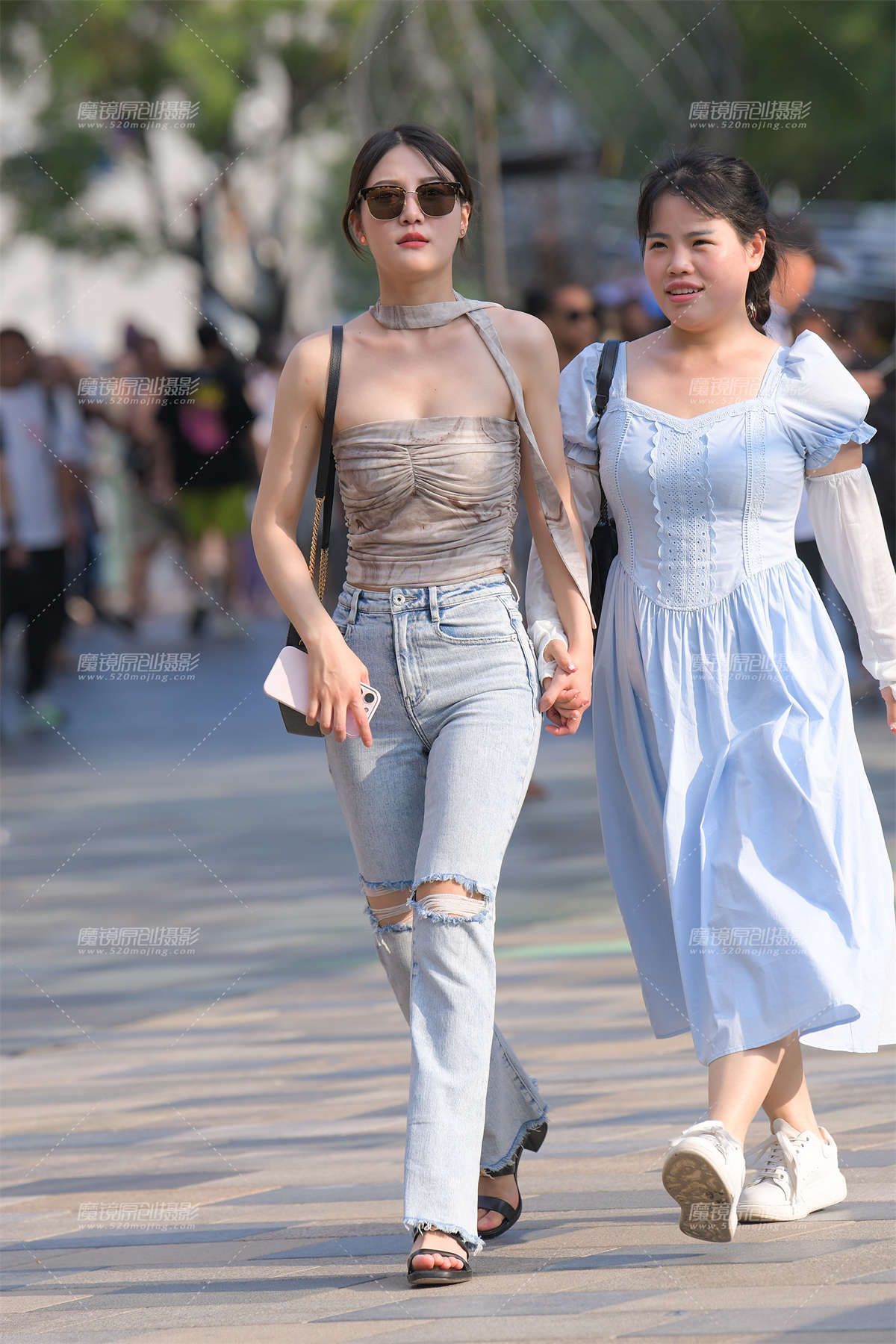 图片[2]-抹胸蓝牛-日更街拍