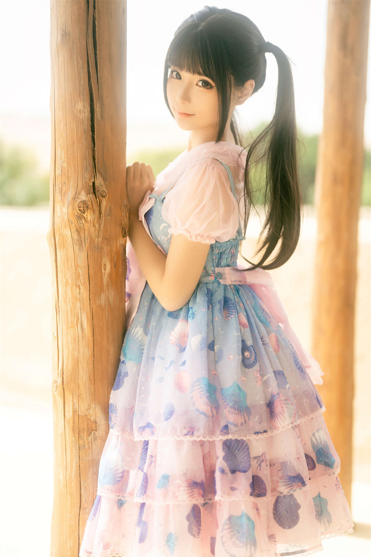 图片[2]-知名动漫博主-蠢沫沫 可爱粉裙-日更街拍