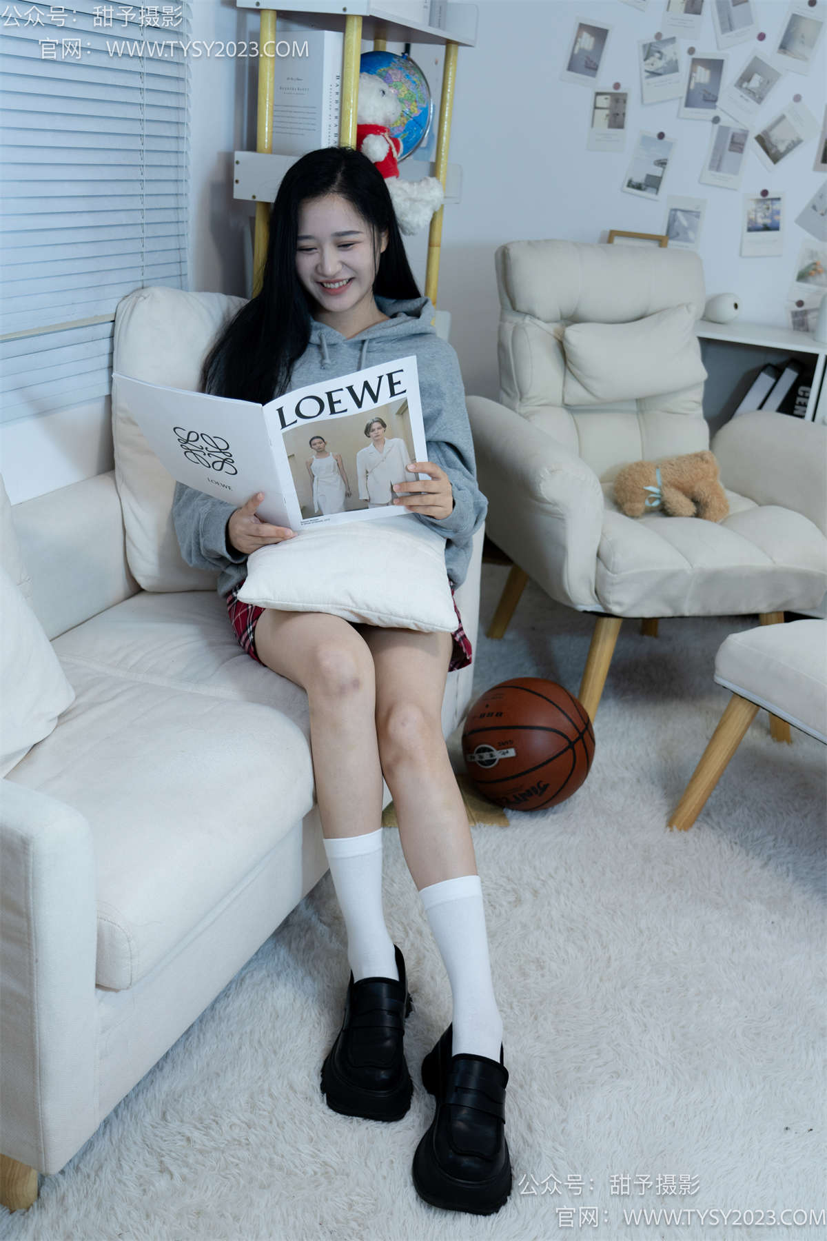 图片[2]-甜予摄影023期：澜澜-皮鞋、白棉袜、裸足 完整版-日更街拍