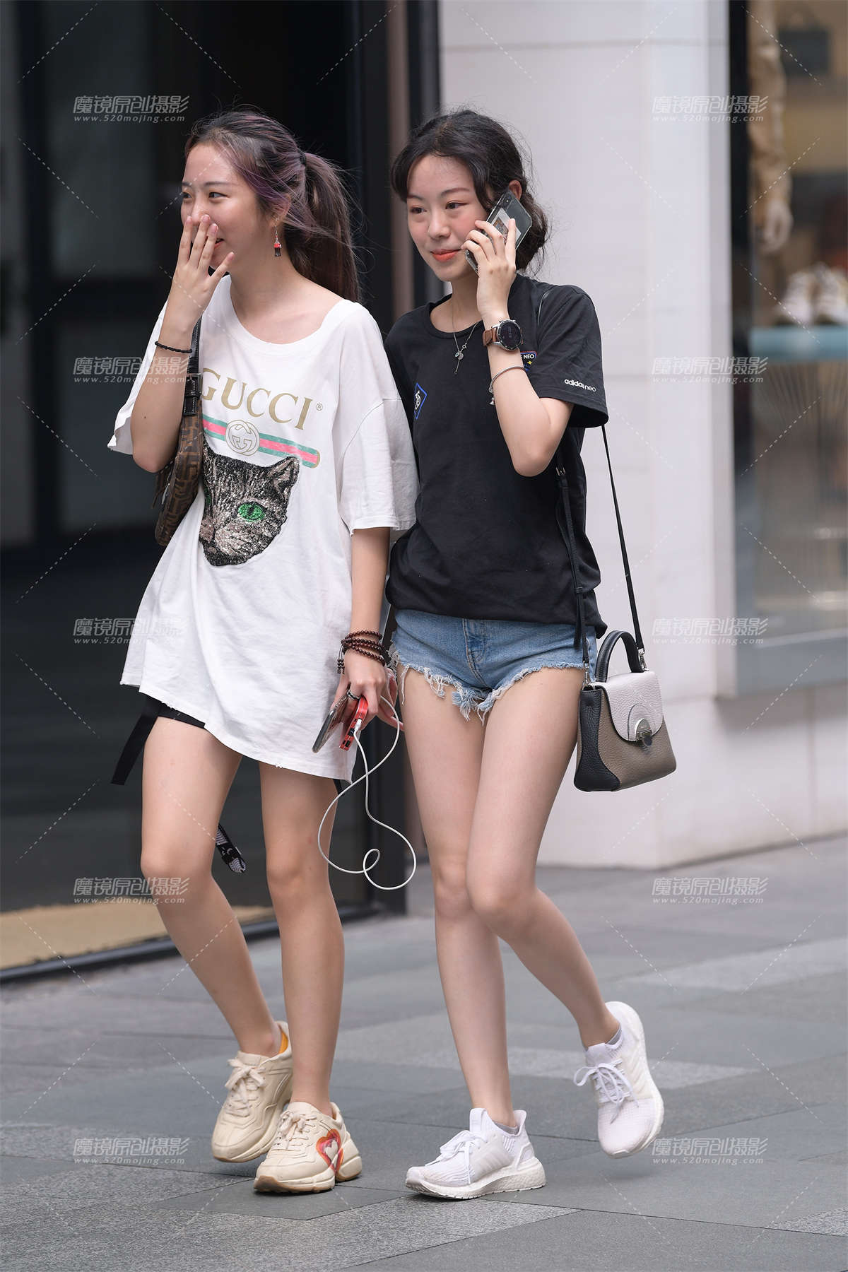 热裤女生-日更街拍