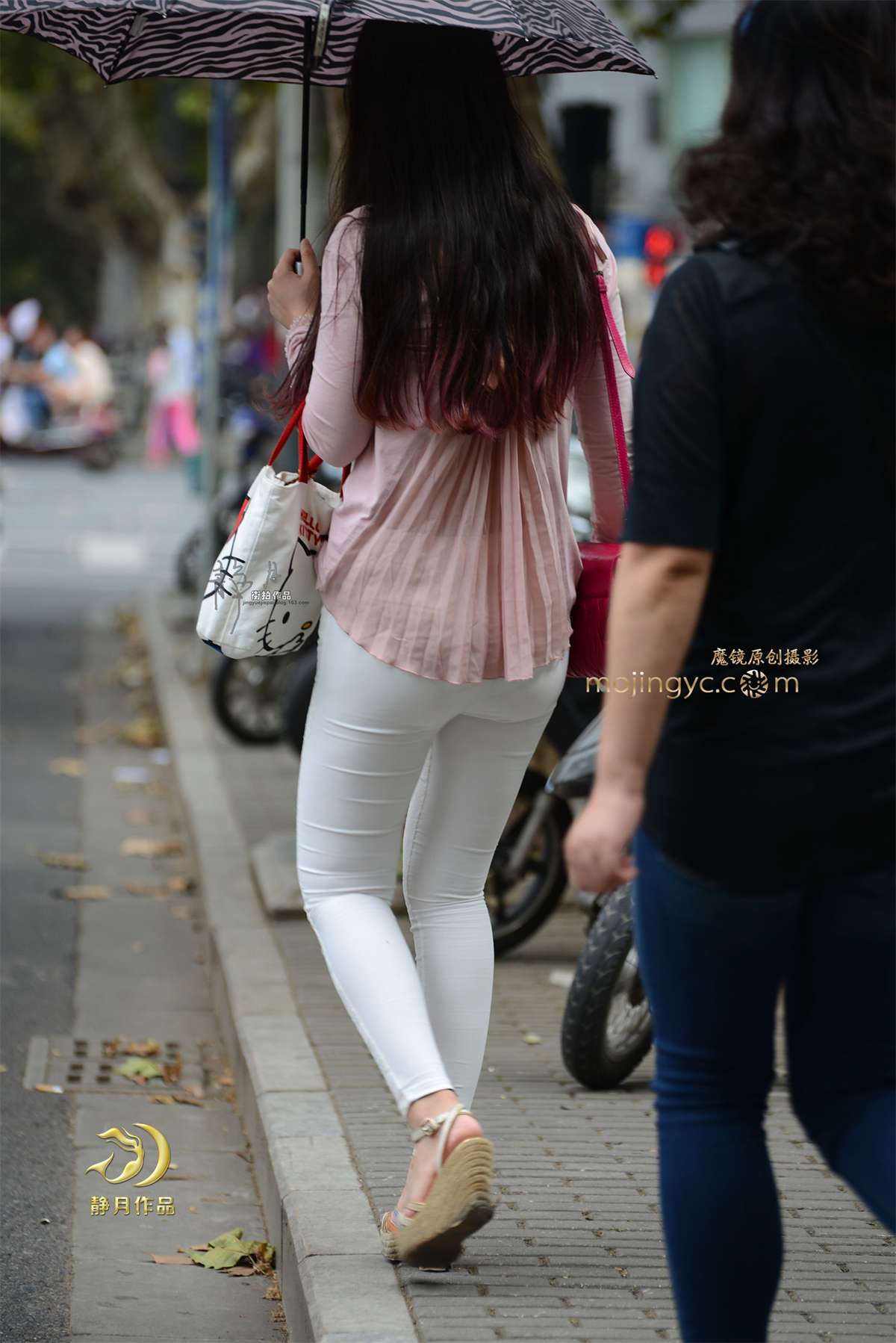 紧身白裤-（20P）-日更街拍
