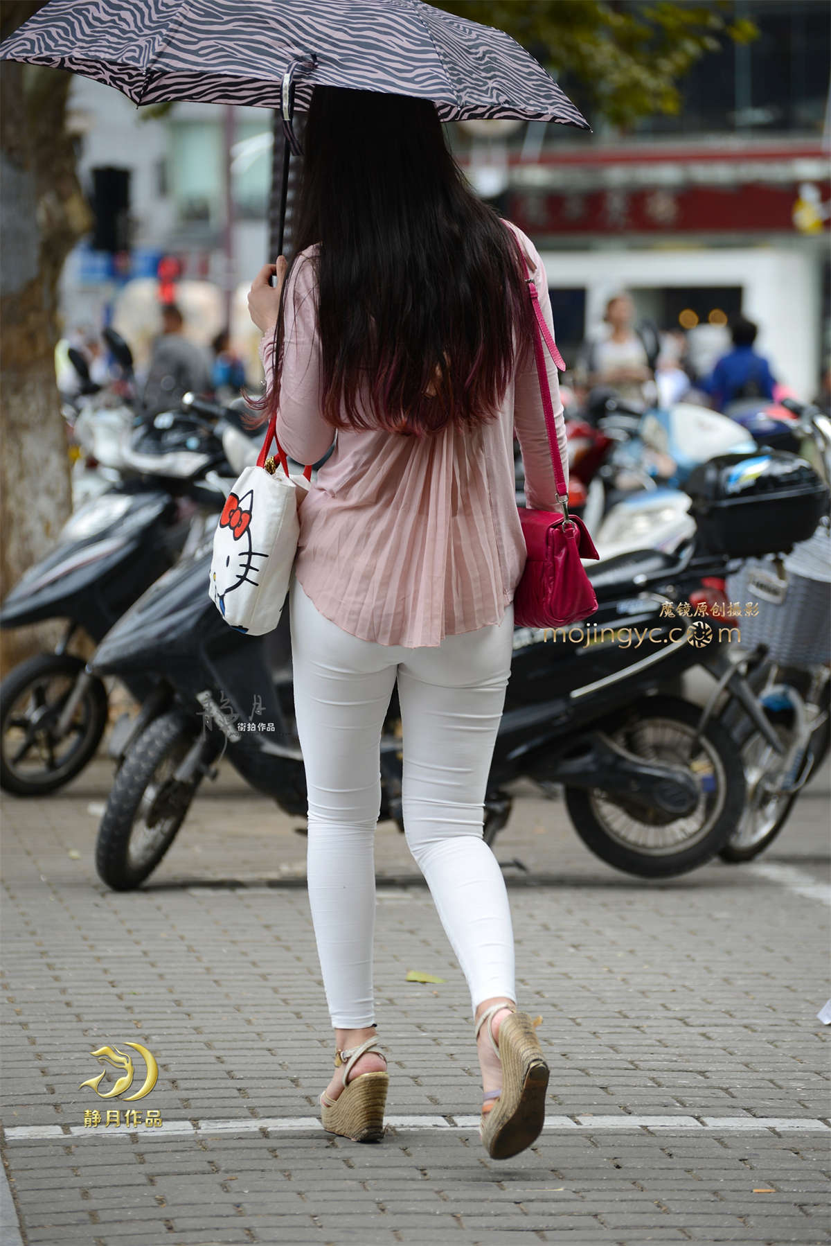 图片[2]-紧身白裤-（20P）-日更街拍