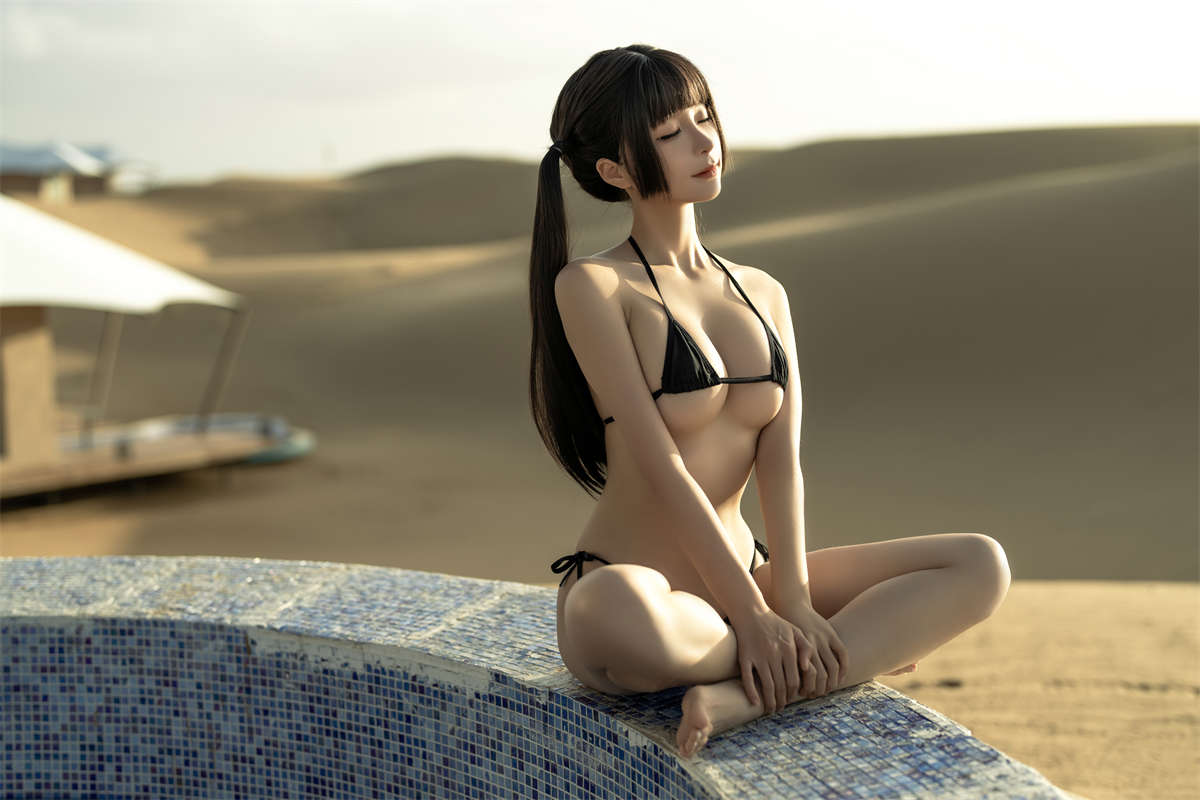 图片[2]-知名动漫博主-蠢沫沫 沙漠比基尼-日更街拍